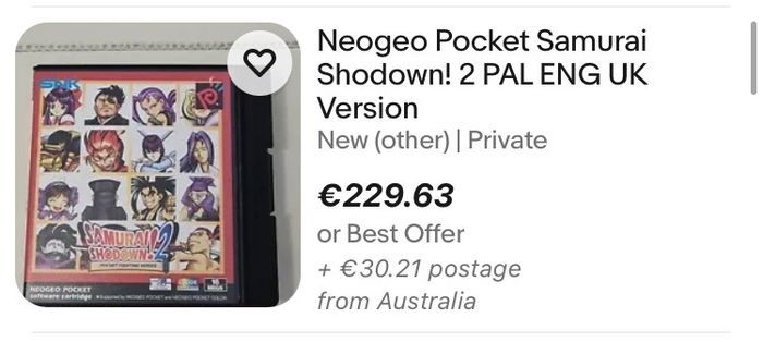 Samurai Shodown 2 - NeoGeo Pocket Colour