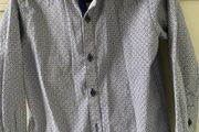 Next navy patterned long sleeve shirt 3-4 years