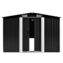 Garden Shed Anthracite 257x990x181 cm Galvanised steel Image 5