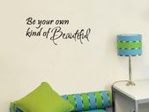 Wall stickers (be you own kind of beautiful) free postage