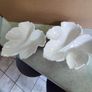 Set Of 2 Lovely White Leaves Dish Made By La Cartuja De Sevilla Pickman S.a. Made In Spain Image 7