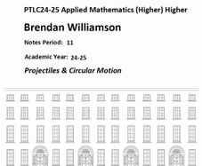 Leaving Cert Applied Maths Institute Notes