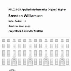 Leaving Cert Applied Maths Institute Notes
