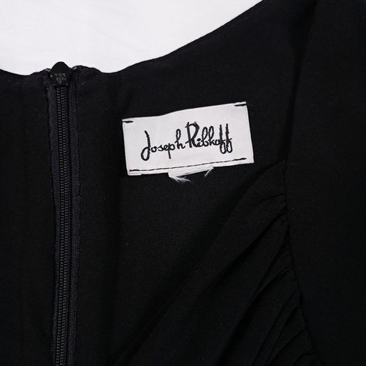 Joseph Ribkoff Black Grey Pinstripe Corporate Bodycon Midi Sheath Dress 10UK/38EU