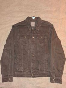 Black denim jacket men
