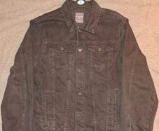 Black denim jacket men