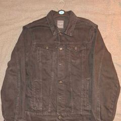 Black denim jacket men
