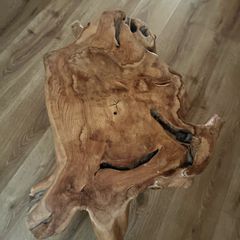 Solid wood coffee table