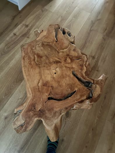 Solid wood coffee table