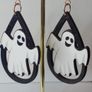 Halloween Friendly Ghost Waterdrop Earrings Image 2
