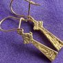 Vintage gold earrings Image 5