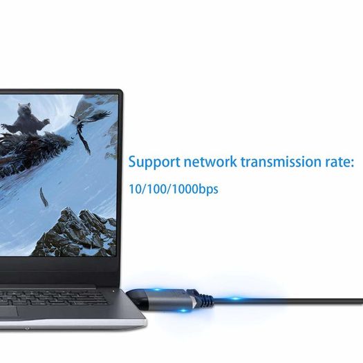 USB-C Compact External Gigabit (1000Mbps) Ethernet/Network Card Adapter Gold-Plated/Aluminum-Alloy Adapter (Brand New/Warranty)