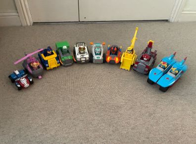 Paw Patrol figures and vehicles