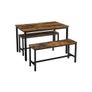 Dining table with 2 benches Image 8