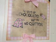 main image for ad "I'd Give Up Chocolate" Wall Sign