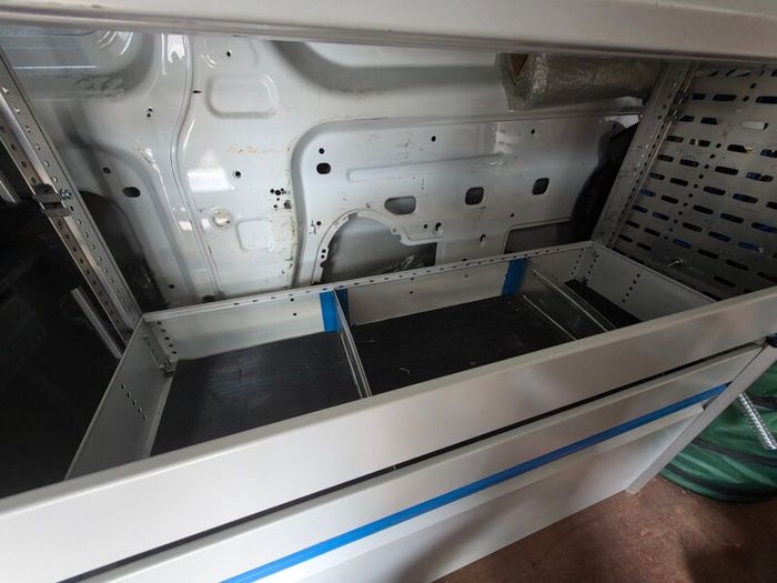 Sortimo Van Rack with Sliding Boxes & Hatch