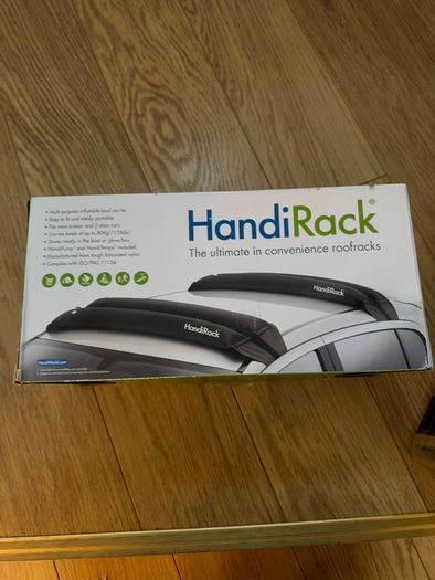 HandiWorld HRACK HandiRack Universal Car Roof Rack; Quick Fit Heavy-duty Roof Bars; Black