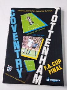 1987 FA Cup Final programme - Coventry v Tottenham  Hotspur- NM