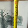 BY, F. Massa, Set Of 3 Vintage Framed watercoulored Drawings Prints Countryside Image 9