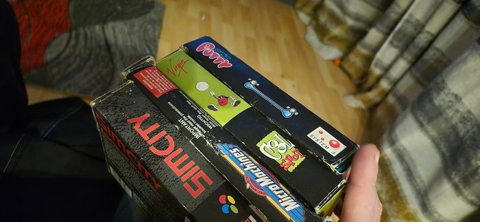 snes boxed super Nintendo games bundle