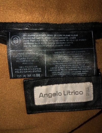 Angelo Litrico mens leather jacket
