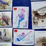 China Lot of 9 Mint unhinged 1.20 Yuan stamps Image 4