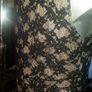 Awear midi pencil Black/cream sleveless lace dress size UK14 EUR42 Postage included Image 4