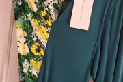 ZARA Collection green floral asymmetrical midi Sz M-L - Bnwt Rrp 79.99