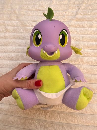 Hasbro My Little Pony So Soft Newborn Spike The Dragon 2011 Talking approx. 20 cm. Used Dirty Please see photos