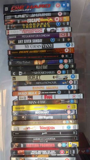 Dvds and blu rays