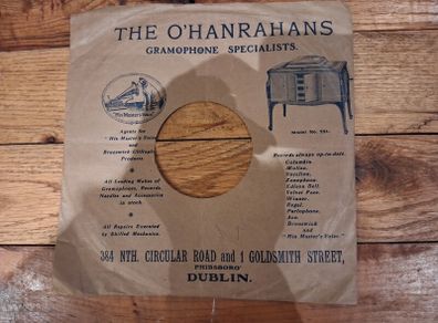 Old Gramophone records and Advertising Sleeves.
