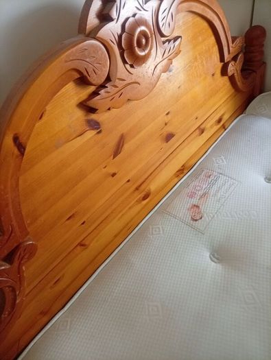 king size bed frame with mattress