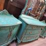 Set of Chest of Drawers with Mirror and 2 Lockers Image 6
