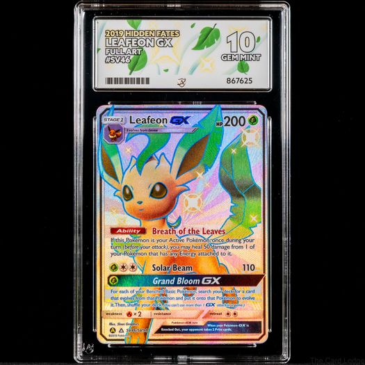 Leafeon GX SV46/SV94 Ace Grading 10 Gem Mint Hidden Fates Sun and Moon Pokemon Card