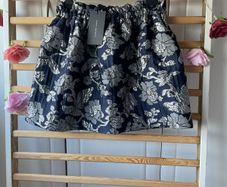 skirt Bnwt Zara navy elastic waistband mini skirt medium