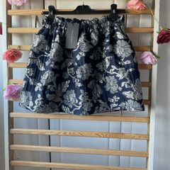 skirt Bnwt Zara navy elastic waistband mini skirt medium