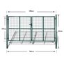 Garden Mesh Gate Fence Door Wall Grille 289 x 200 cm Image 10