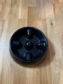 dog slow eating dog bowl
