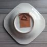 VINTAGE Decorative Saucer with a Donkey Carrying Straw Baskets Image 2