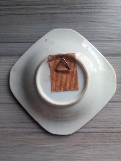 VINTAGE Decorative Saucer with a Donkey Carrying Straw Baskets