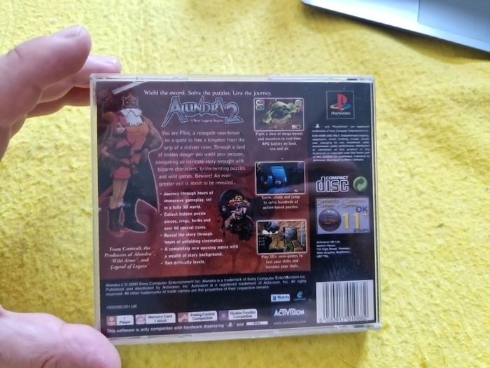 Alundra 2 PlayStation1 Ps1 PlayStation2 Ps2 Games Original