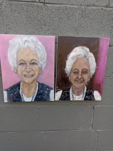 2 X Canvas paintings