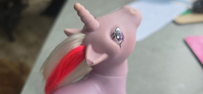 TLC Powder Unicorn Ponies MLP G1 My Little Pony Hasbro