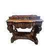 victorian mahogany serpentine console table Image 2