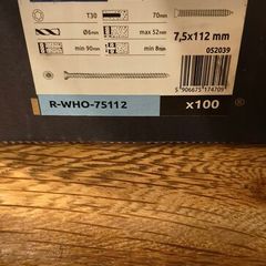 Rawlplug R-WHO-75112 Concrete Frame Screws 7.5 x 112mm