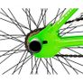 11" Rooster BIG DADDY, 20" Spoked Wheel, Neon Green/Black Image 3