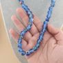 Vintage African Style Eyes Glass bead Necklace 22 inches Image 3