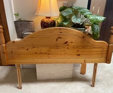Good Solid King Size Wooden Headboard - Can Deliver