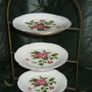 Vintage Wrought Iron & Bone China Serving Stand Image 2