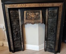 Cast iron fireplace insert